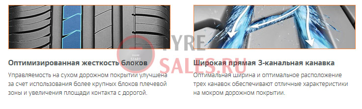 отвод воды у шин hankook kinergy k425